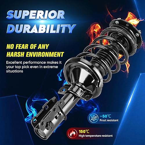 Miniatura 3 de Conjunto de amortiguador delantero con resorte helicoidal compatible con Chevy Cobalt 2005-2010, HHR 2006-2011, Pontiac Pursuit 2005-2006, G5