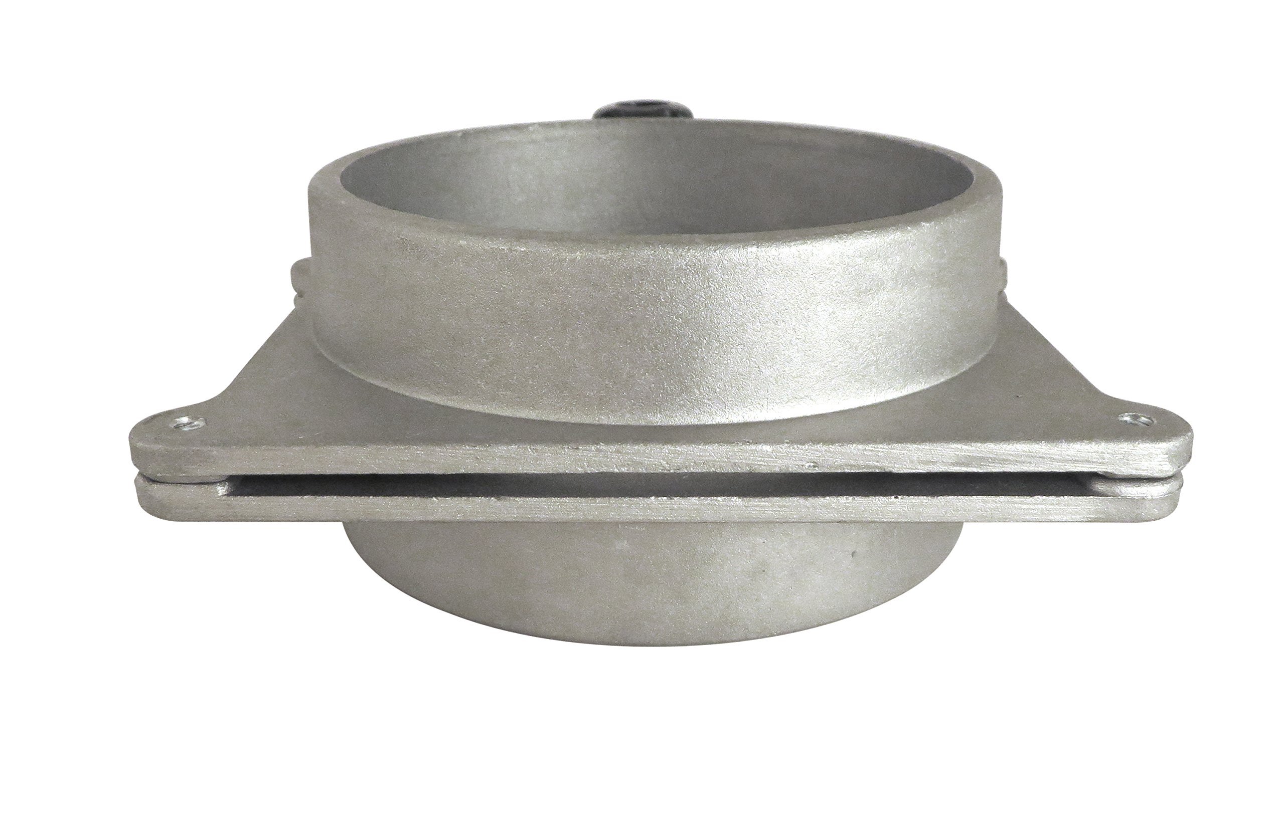 6 "OD Self Limpieza no Clog aluminio Blast puerta Cut Off Válvula para sistema de recogida de polvo abg6