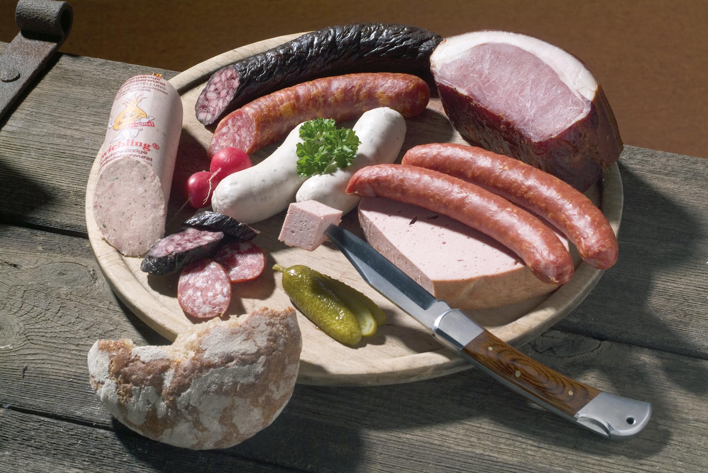 Landmetzgerei Schiessl Bayerisches Probier-Packerl 1 kg Hausmacher Wurst Leberkäse Schinken Salami Glutenfrei laktosefrei Geschenkset
