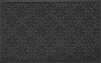 Hudson Exchange Waterhog Medallion Floor Mat, 23" L x 35" W, Charcoal