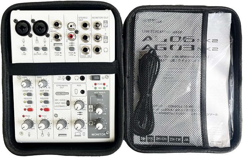 Amazon.co.jp: [MUSIN] 収納保護ケース AG03MK2/AG06MK2 ブラック