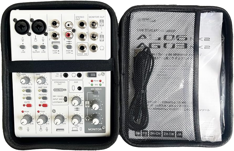 Amazon.co.jp: [MUSIN] 収納保護ケース AG03MK2/AG06MK2 ブラック