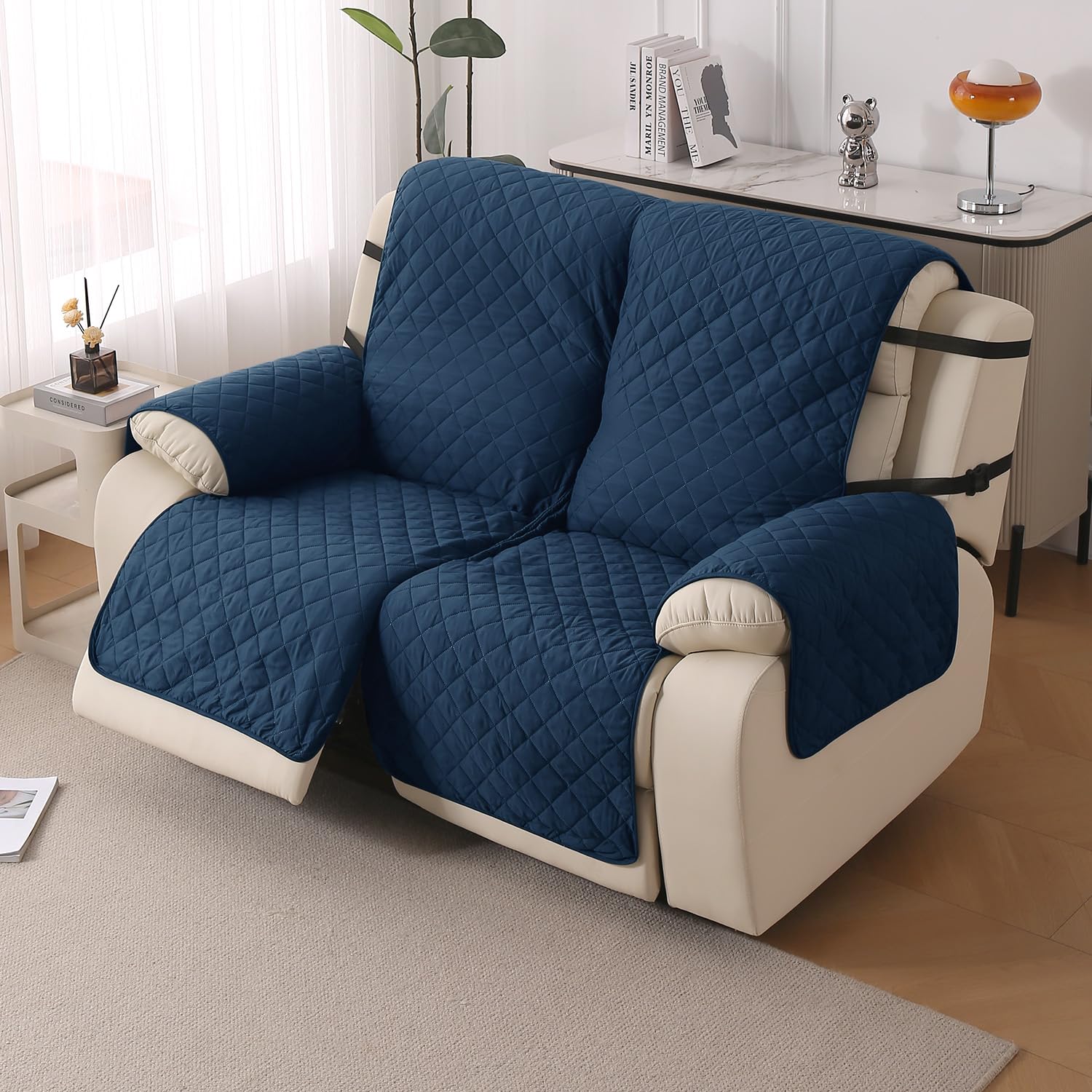 HOKIPO Recliner Cover - 3 Seater, Forest Green -25 HOKIPO Recliner Cover - 3 Seater, Forest Green -25