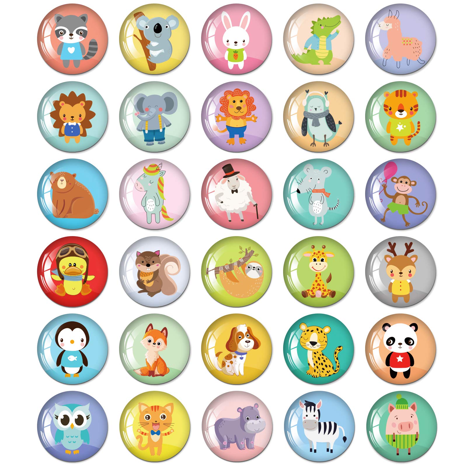 Buy MORCART 30pcs Animal Fridge Cute Cartoon Refrigerator for School Kids