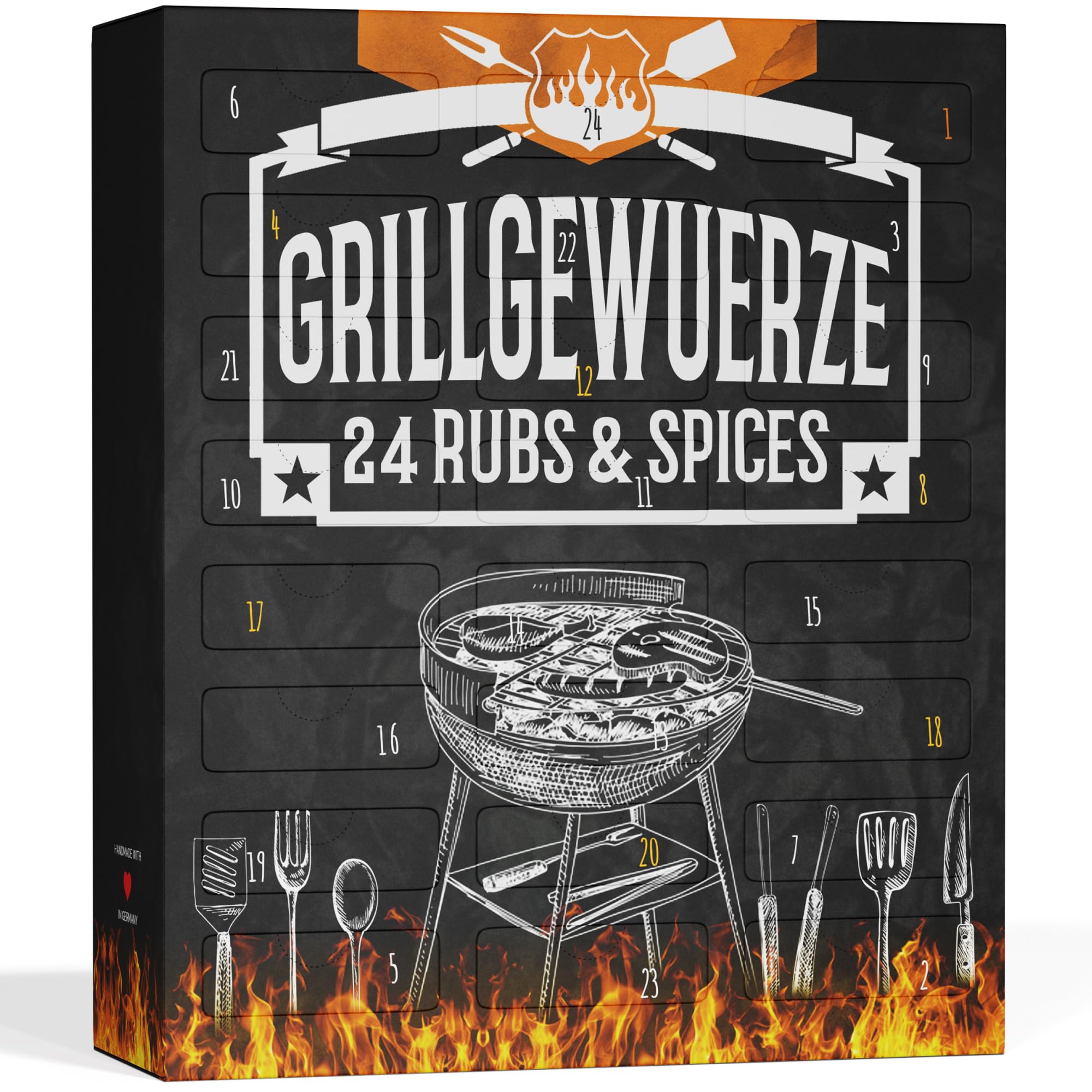 BIO BBQ Adventskalender 2025 – 24 Premium-Gewürze Für Grillf