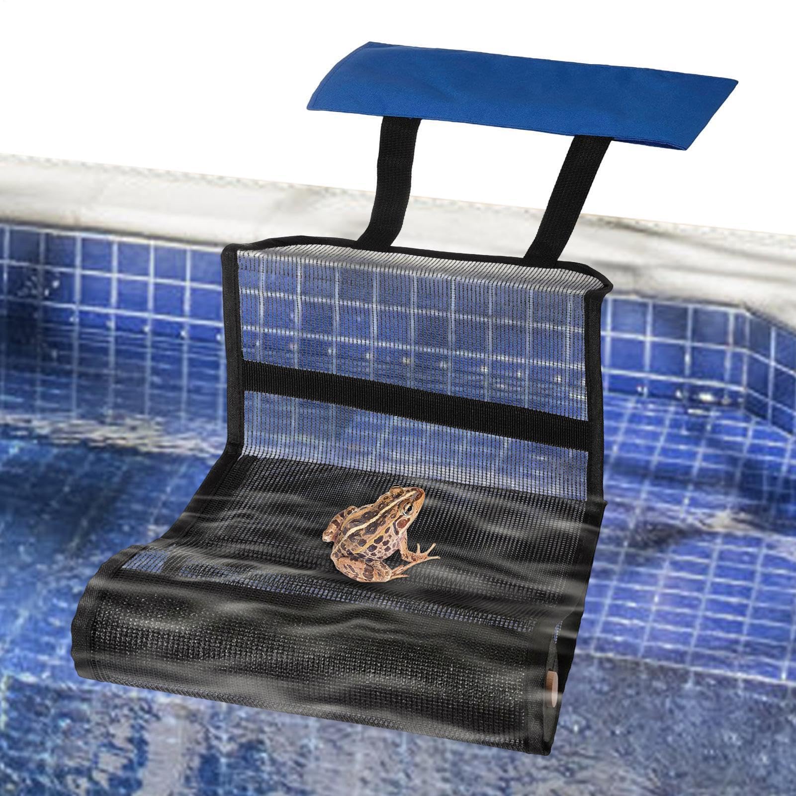 Pool Animal Escape Ramp, Animals Saver For Swimming Pool Critters, Oxford Fabric Foldable Pools Frog Saver, Pools Critters Escape Ramp For Duck, Bird, Toad, Lizard, Snake, Chipmunk, Mice
