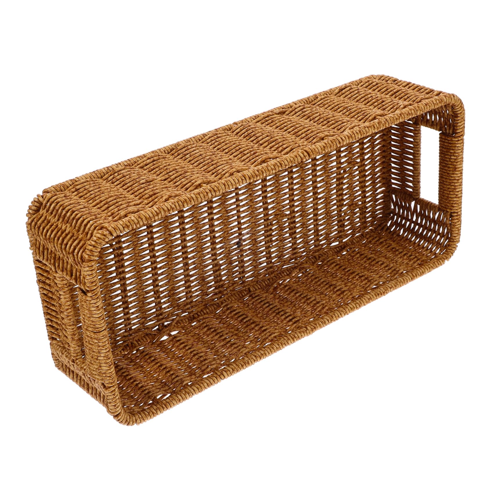 Mikinona 3 Cestas De Mimbre para Cubiertos Cesta Tejida para Cubiertos Cestas Tejidas Cestas De Mimbre para Servir Encimera Cajón para Organizador De Cajones De Utensilios