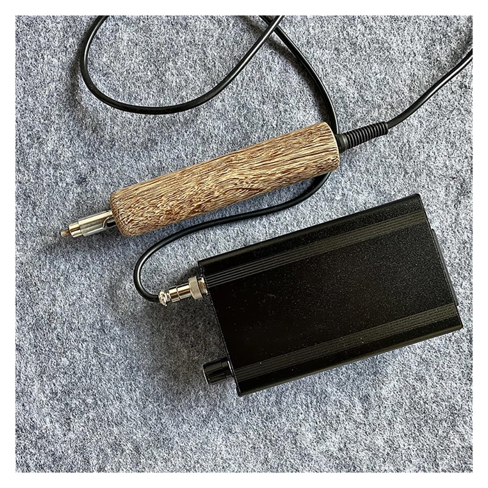 Elektryczna maszyna do bigowania krawędzi skórzanych, bigówka do krawędzi skórzanych, zestaw narzędzi do bigowania krawędzi z uchwytem DIY(Wenge Handle)