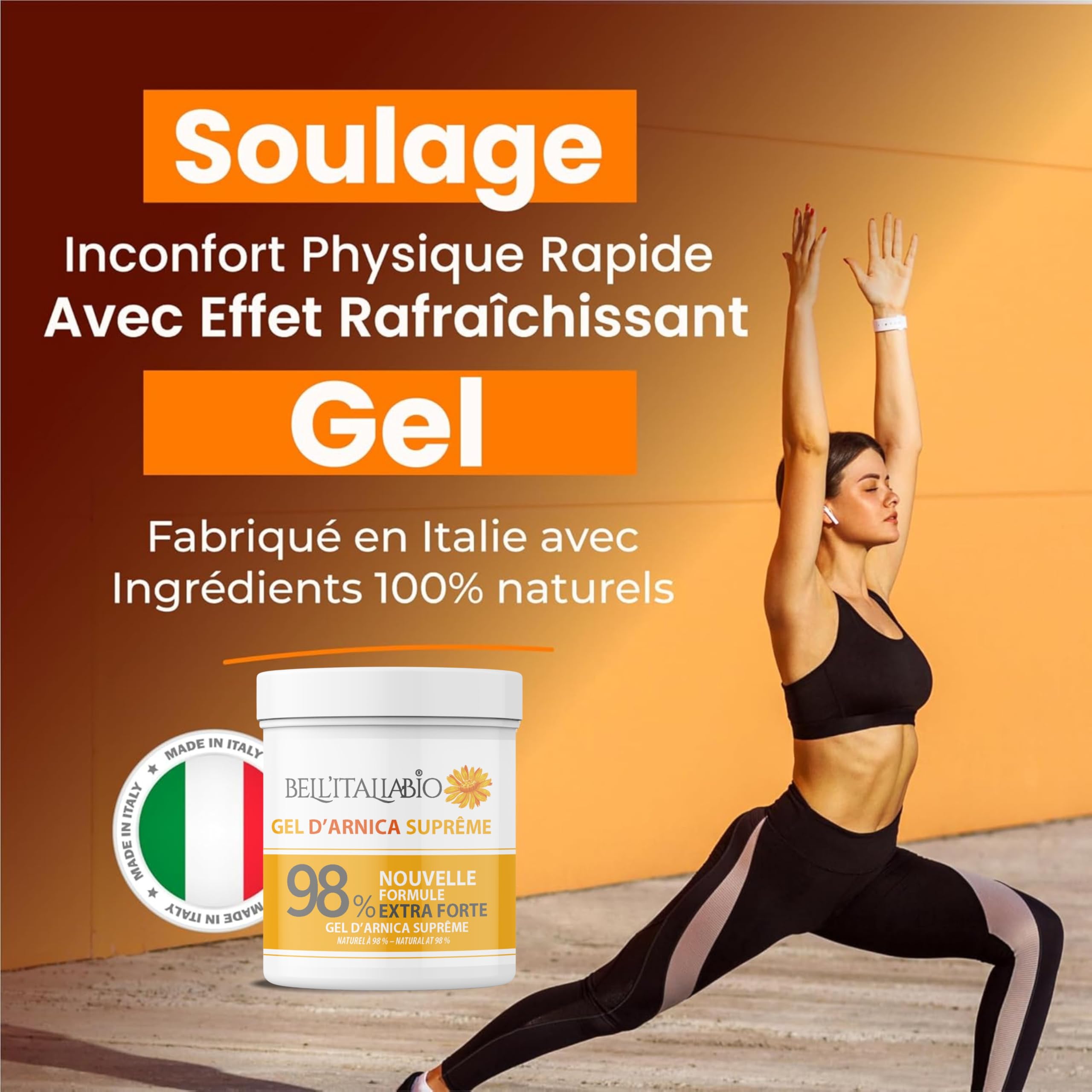 Arnica Gel Suprema 98% 550ml – Arnigel Forte Gel Massage