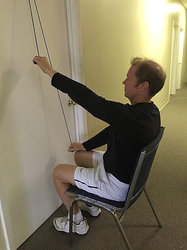 Miniatura 6 de Polea para hombros, sobre la puerta, de Therapist’s Choice® Azul