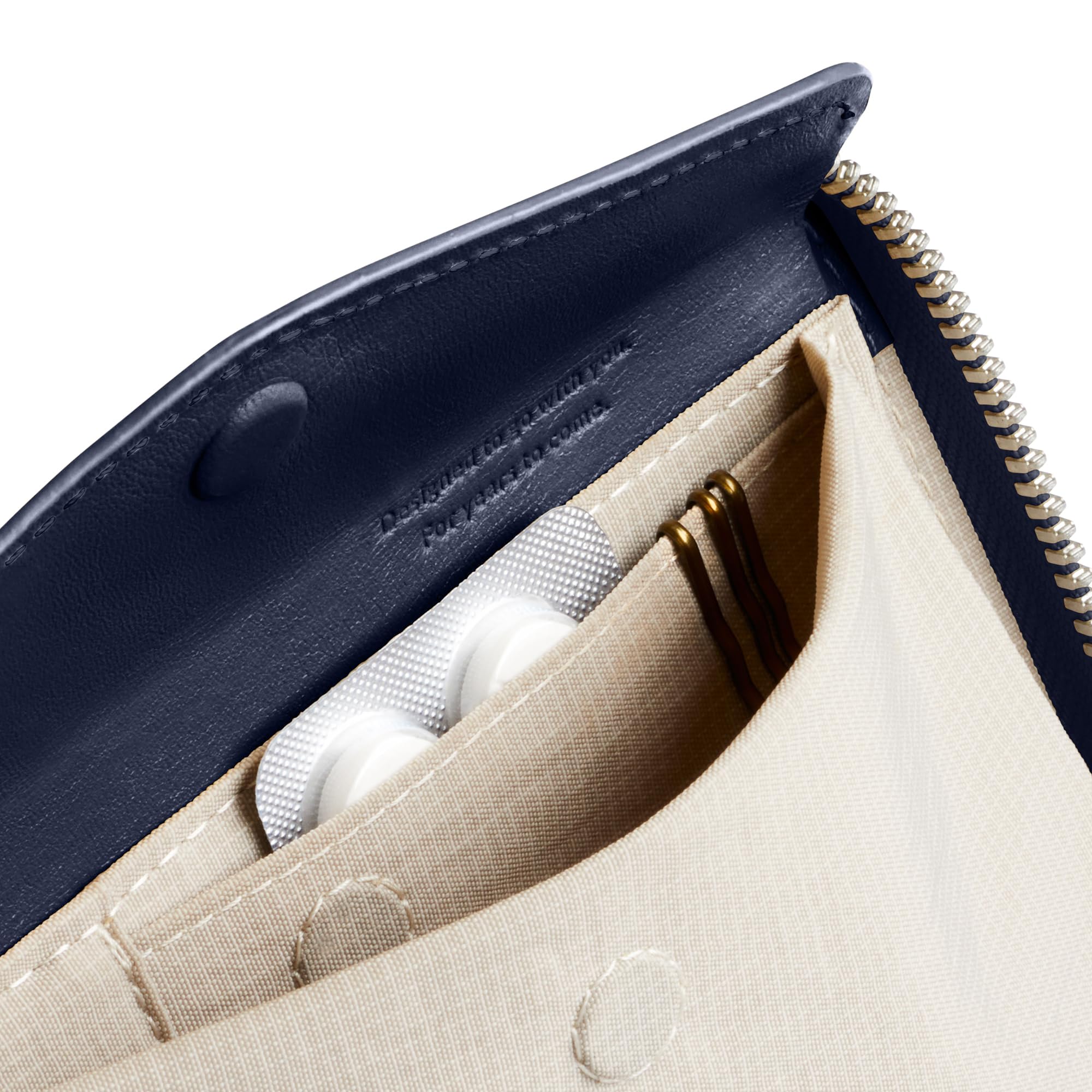 Bellroy Folio Wallet, Clutch Compacto de Piel - Navy