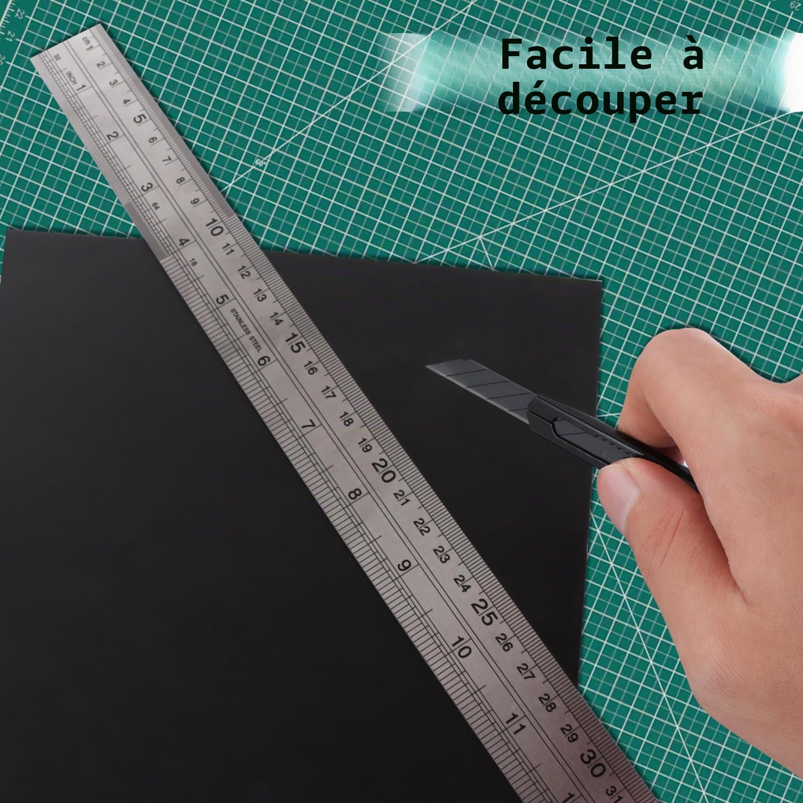 ASelected Lot de 10 planches de mousse de polystyrène A2, 5 mm d'épaisseur, pour modélisme, montage de photos, présentations, projets d'art et d'artisanat, 594 x 420 mm - Noir