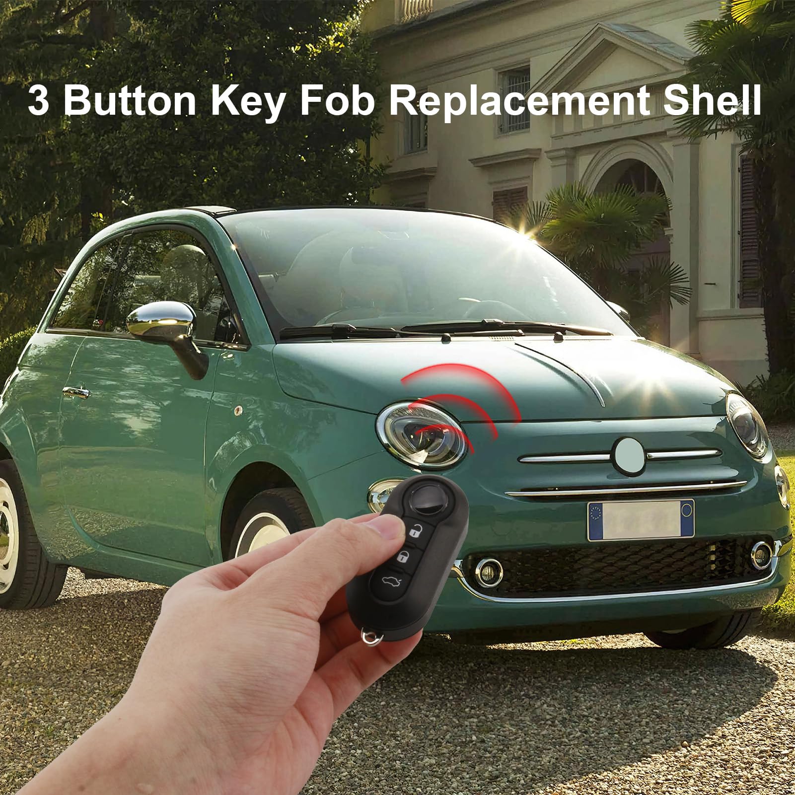 Coque De Clé 3 Boutons Pour Télécommande Fiat (Grande Punto, Panda, Bravo, Ducato...)