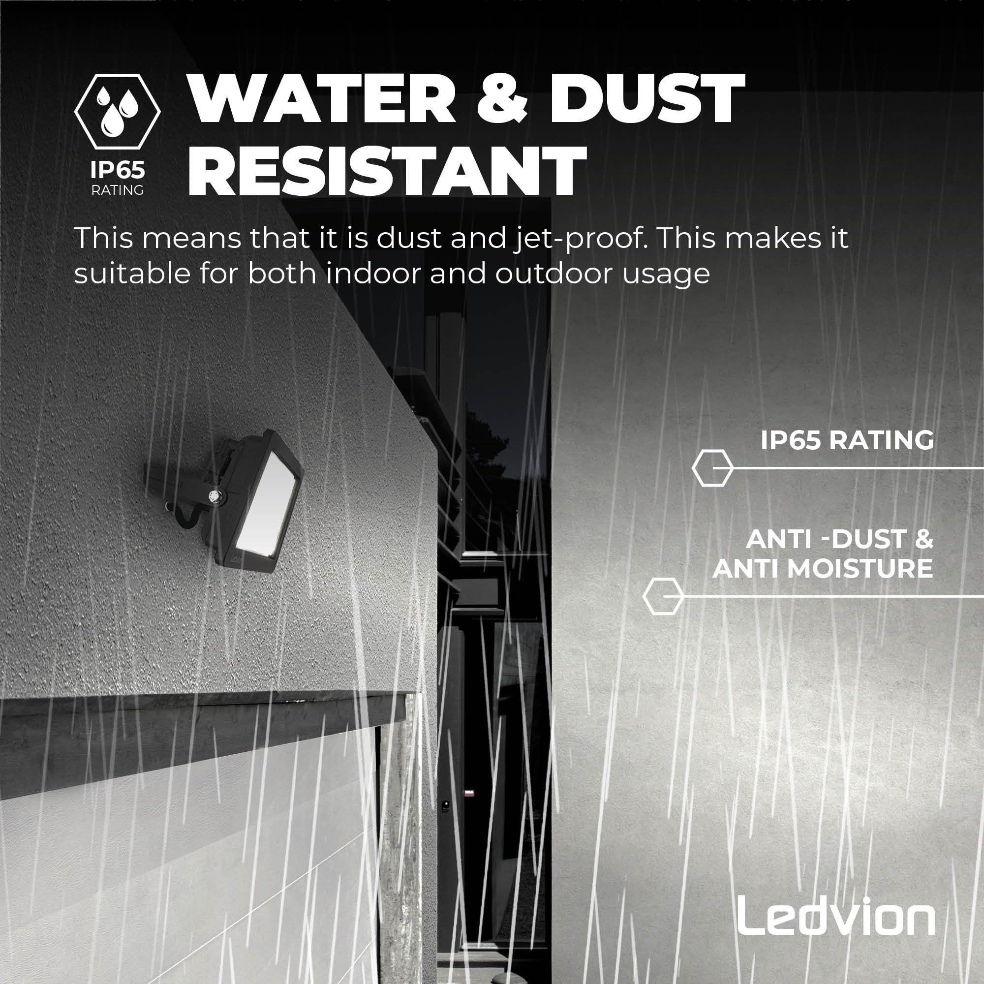 Ledvion Proiettore LED 100W impermeabile IP65 6500K 12000lm