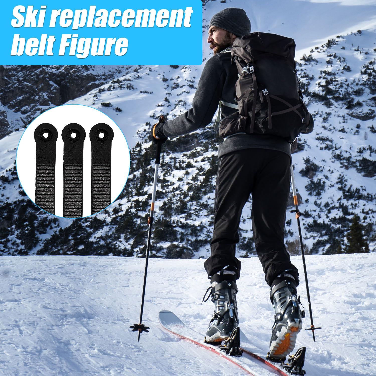 Udbrud 10 stuks snowboardbindingsriemen, snowboard, ladderriem