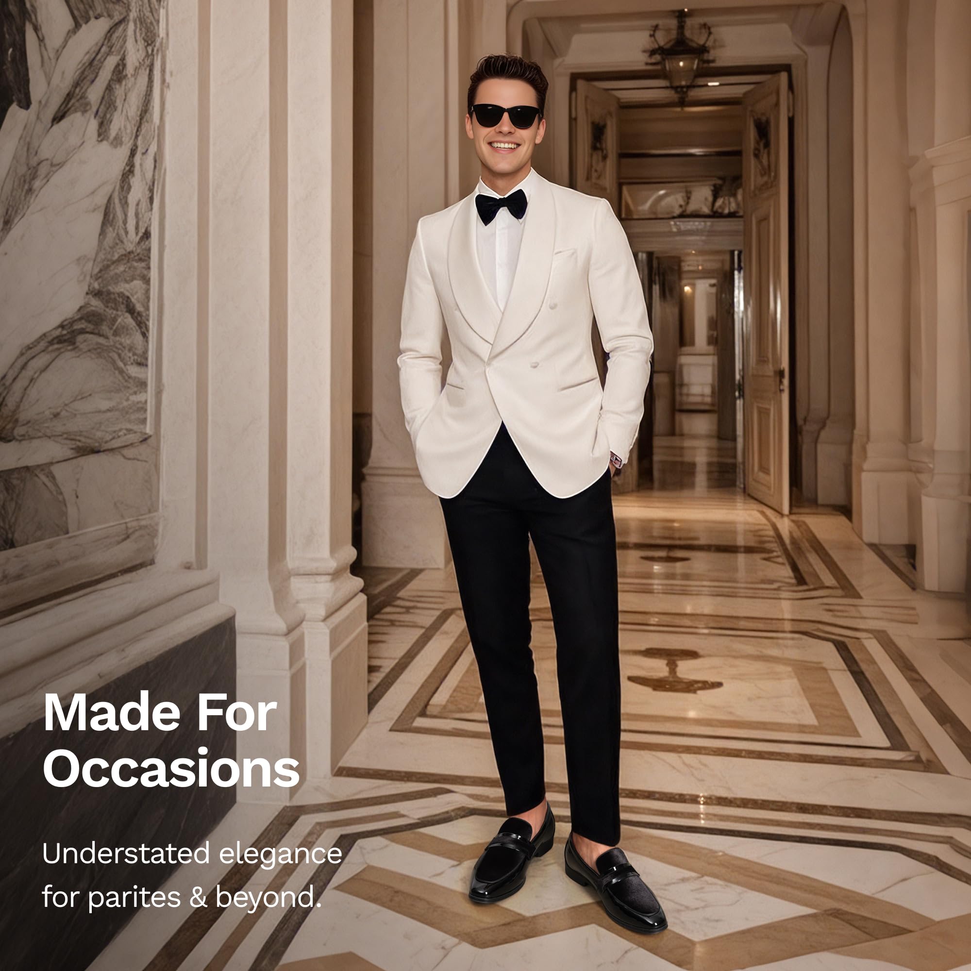 Bruno Marc Mocasines Clásico Hombre para Fiesta Zapatos Vestir sin Cordones Loafers con Plantilla Extraíble Slip-on