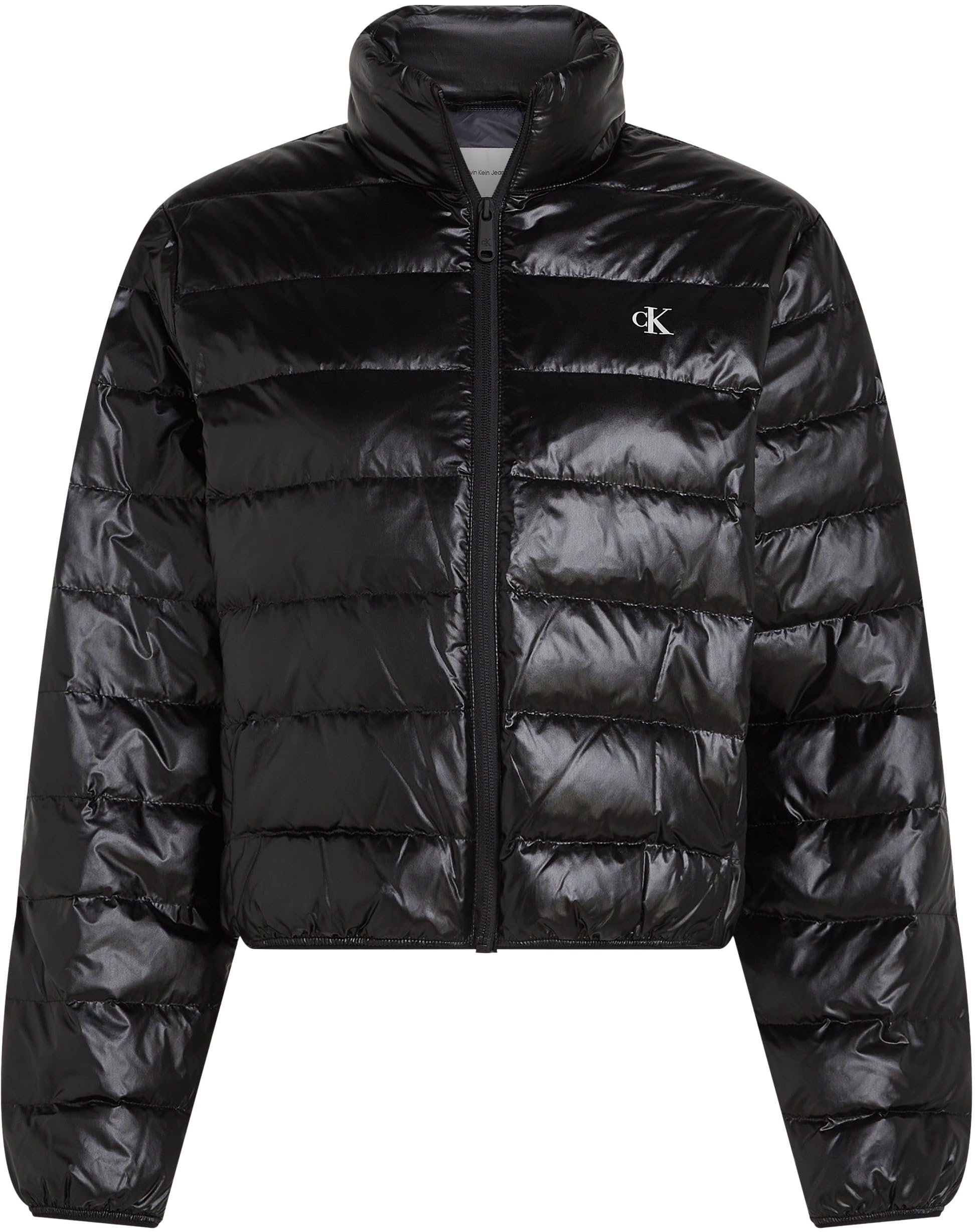 Calvin Klein Jeans Damska kurtka puchowa UL DOWN SHINE PUFFER J20J224698, czarna (Ck Black), XS, Czarny (Ck Black), XS