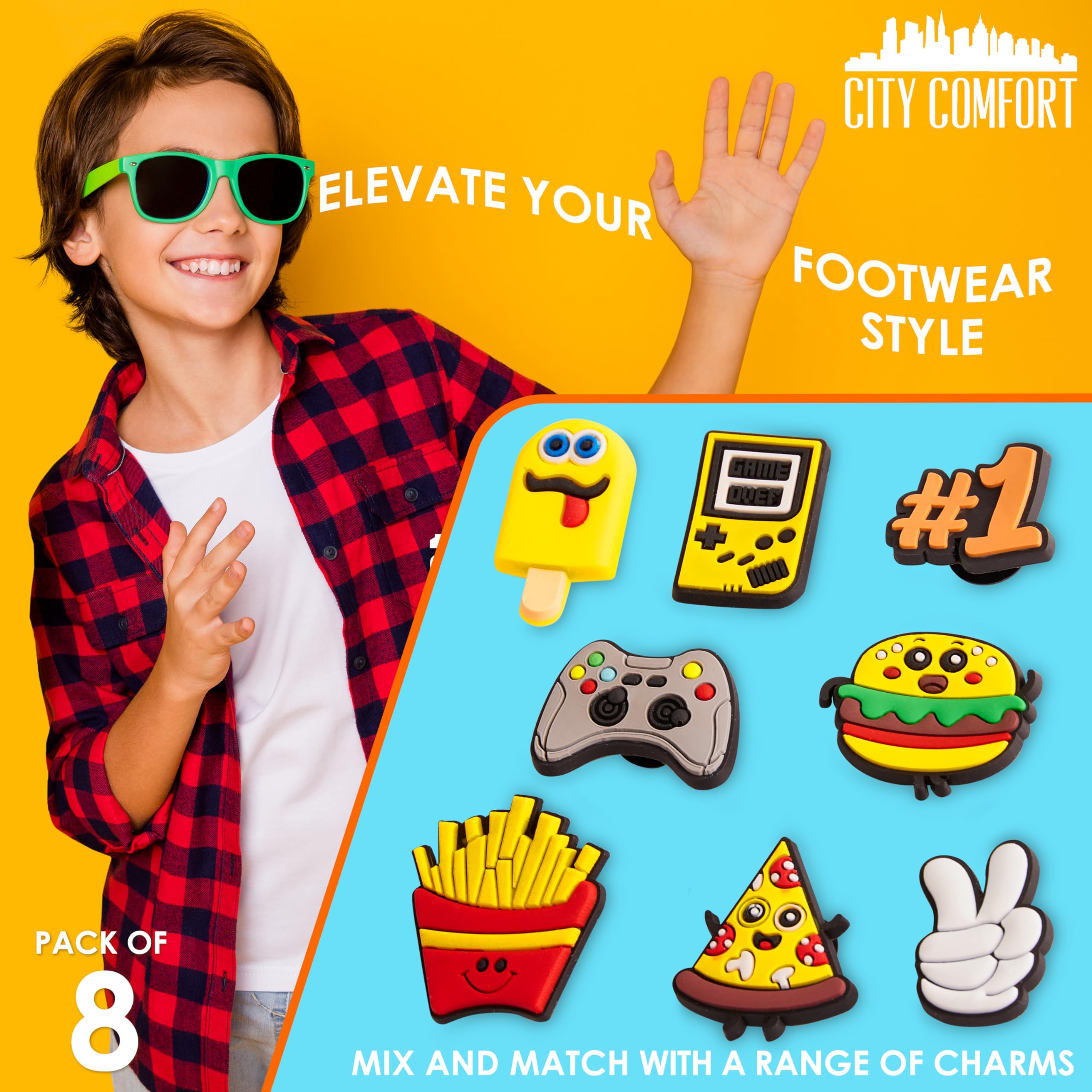 CityComfort Zuecos con Charms Removibles para Niño, Zuecos Playa y Piscina