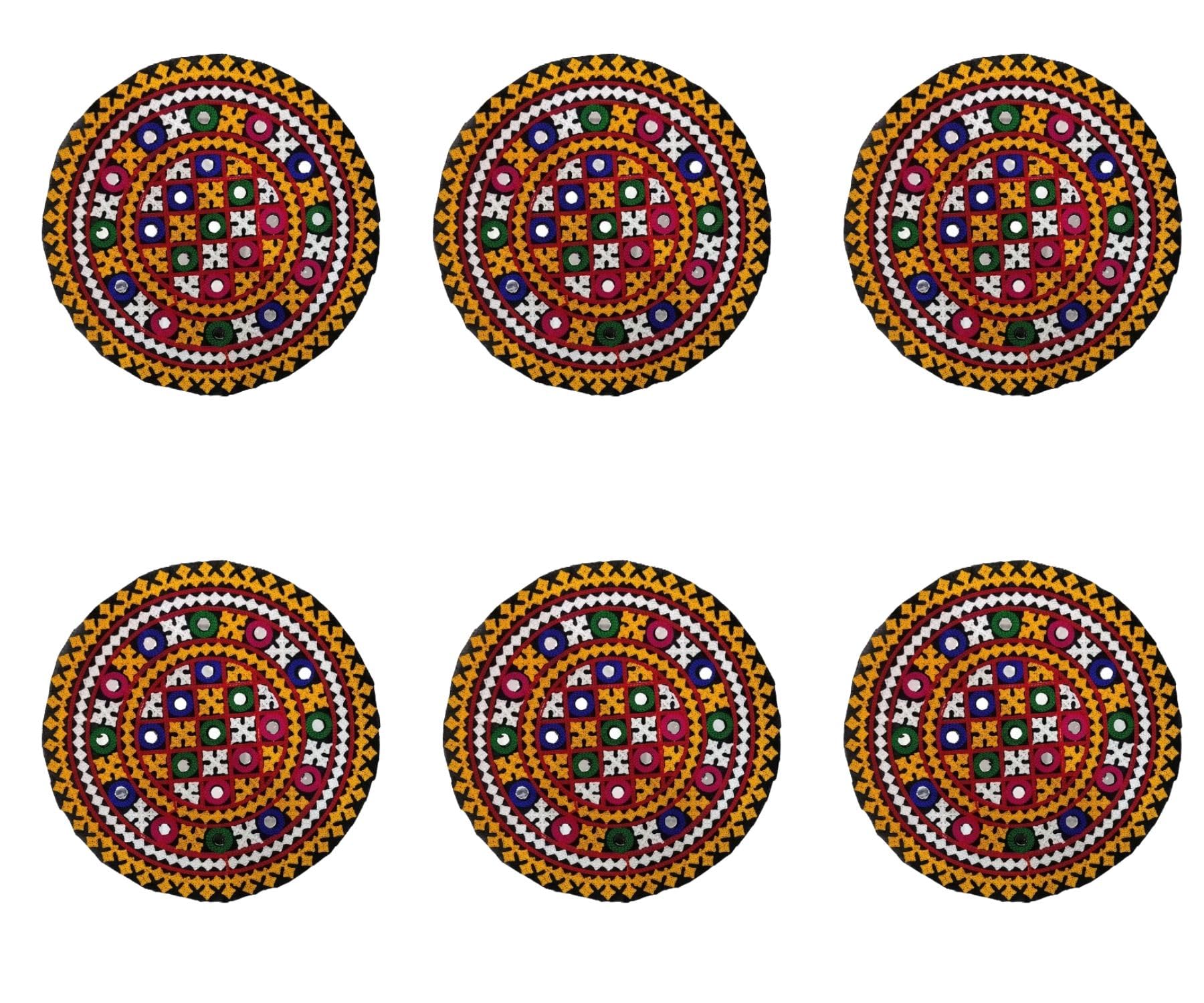 darkness Navratri Traditional Patch with Multi Color for Bridal Lehenga Chaniya Choli & Blouse, Bags, Craft Material etc (Set of 6)-picture-29