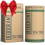 Viking Revolution Tea Tree Deodorant for Men - Aluminum Free with Shea Butter and Tapioca Starch - Stain-Free and Baking Soda-Free - Natural Deodorant (2.65oz)