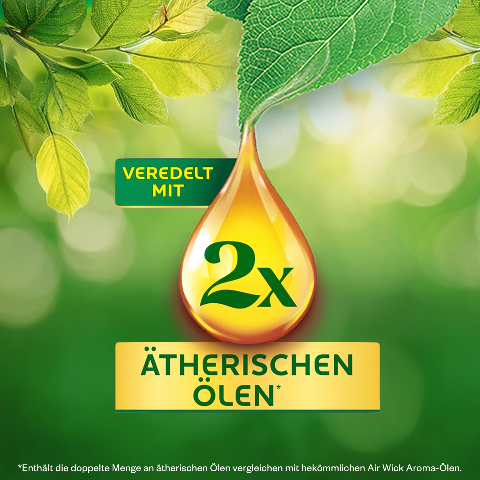 Air Wick Aroma-Öl – Vorteilspack – Nachfüllern mit ätherischen Ölen – Raumduft Cotton und Weiße Orchidee – 6 x 20 ml