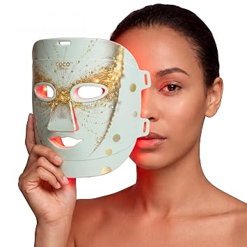 Red Light Therapy for Face, 324 LEDs Red Light Therapy Mask, 4 Color Modes 860nm NIR, Red & Blue Lights for Anti-Wrinkles & Anti-Ance for All Skin Type Treatment, FDA Cleared