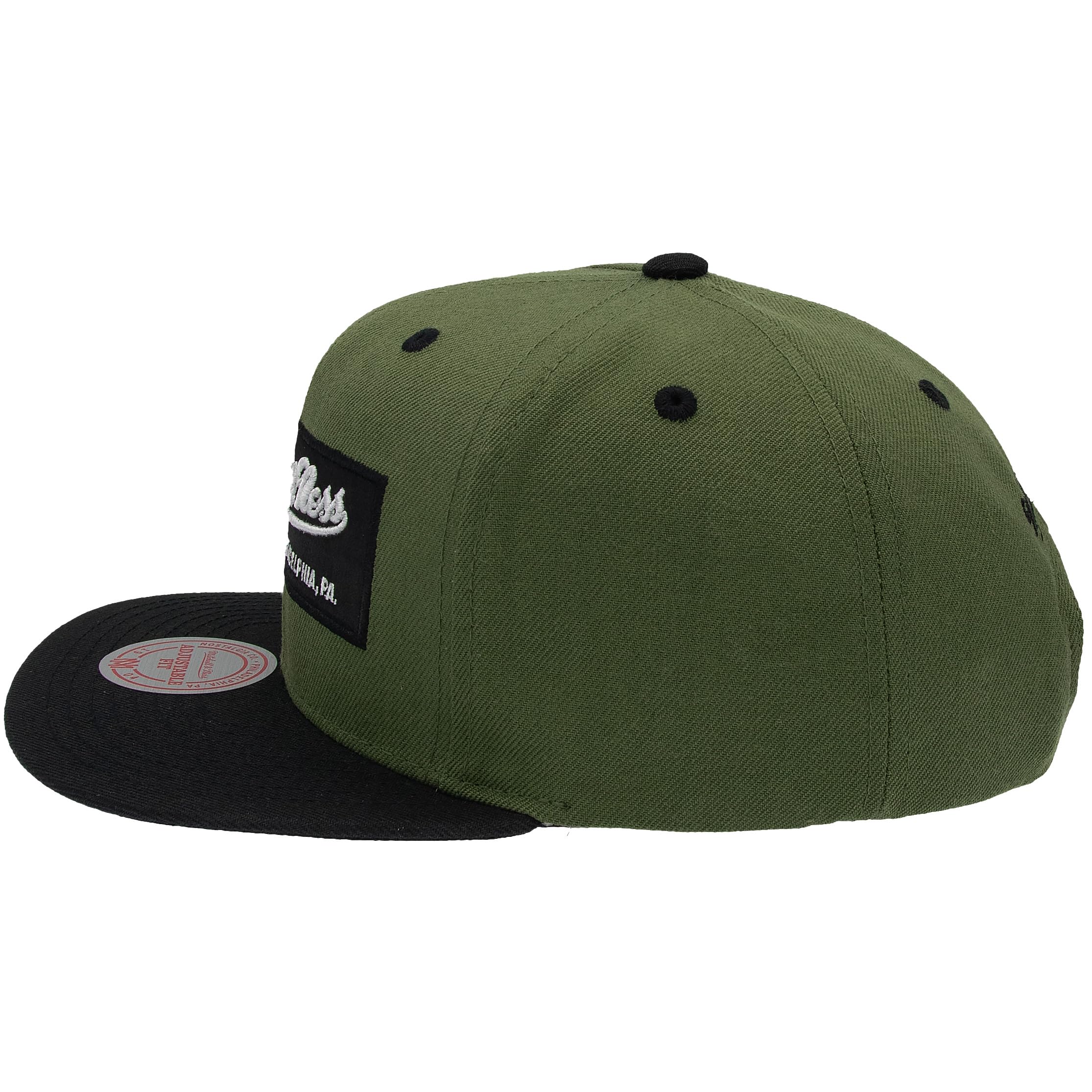 Mitchell & Ness 2 Tone Box Logo - Gorra de béisbol Snapback con Visera Plana