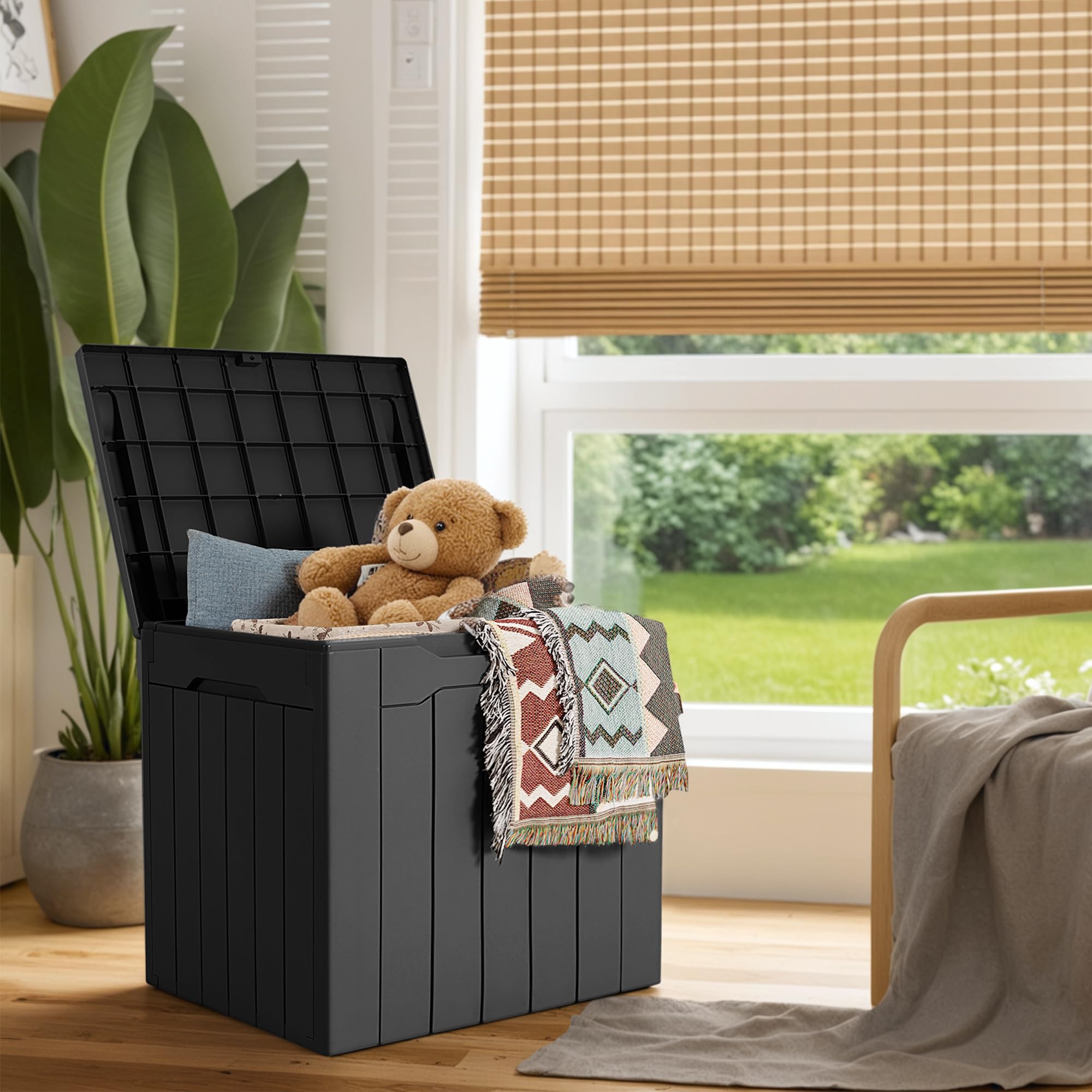 Amazon.co.jp: 物置 屋外収納 106L大容量 防水 ベランダ収納 ベランダ Amazon.co.jp: 物置 屋外収納 106L大容量 防水 ベランダ収納 ベランダ