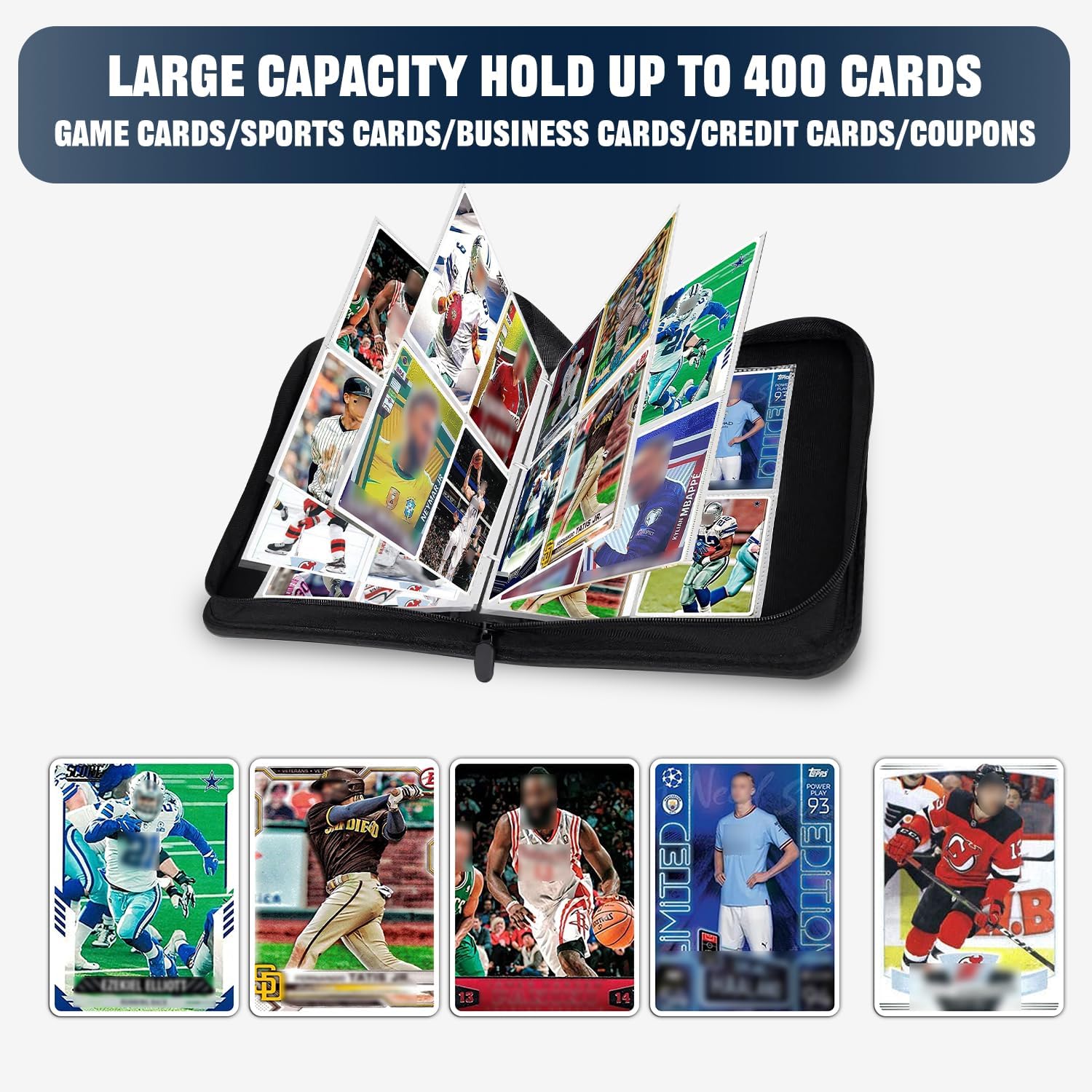Archival Safe Card Protector Premium Hockey Card Binder With Sleeves 900 Pockets, 3 Hockey Trading Card Organizer Archival Safe Card Protector Premium Hockey Card Binder With Sleeves 900 Pockets, 3 Hockey Trading Card Organizer