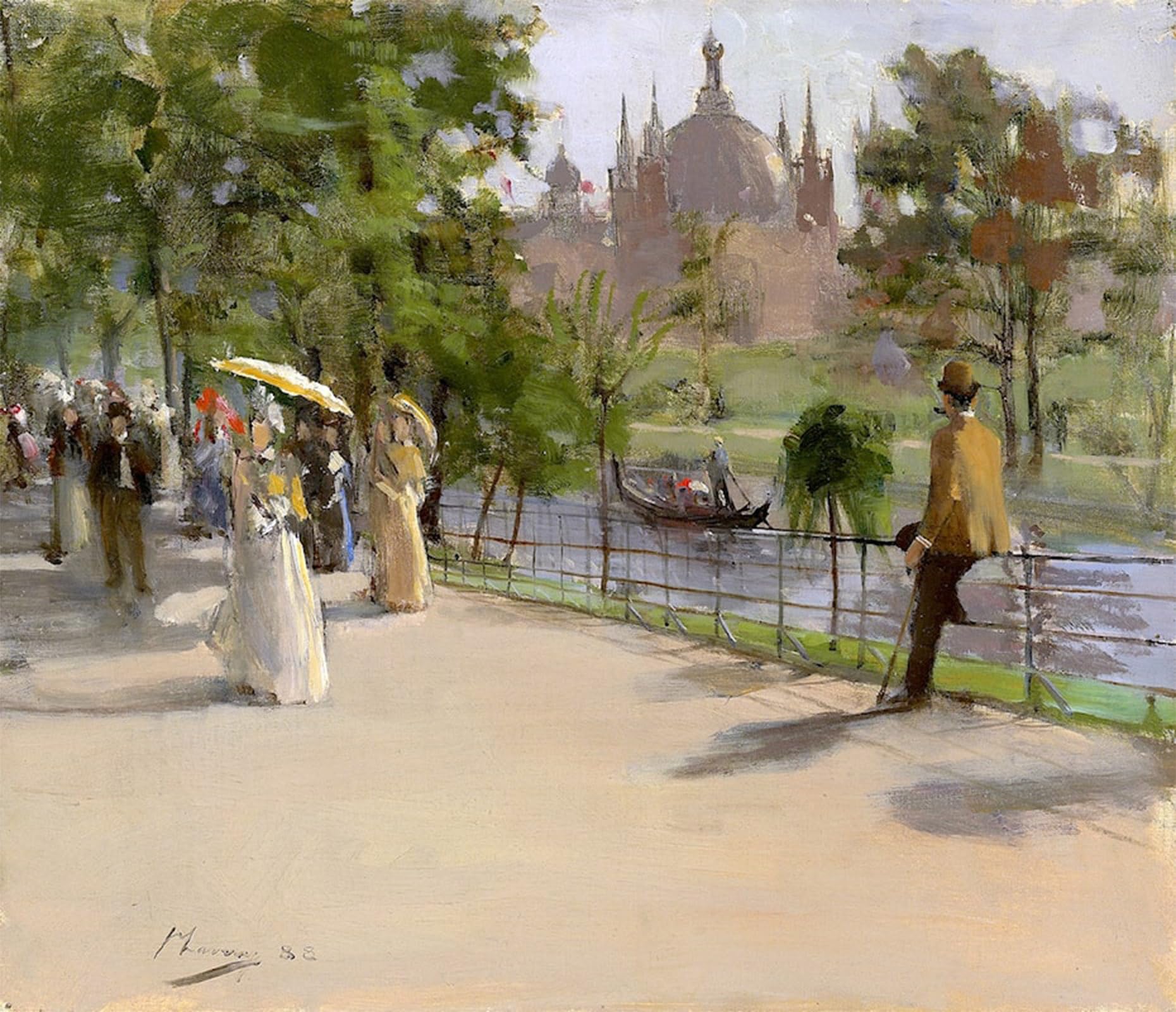 ARTXLXXBN Famous Painting Art Wall Decor Abstract Art Picture l'Esposizione Internazionale di Glasgow John Lavery Animal Pictures for Home Decor 60x90cm