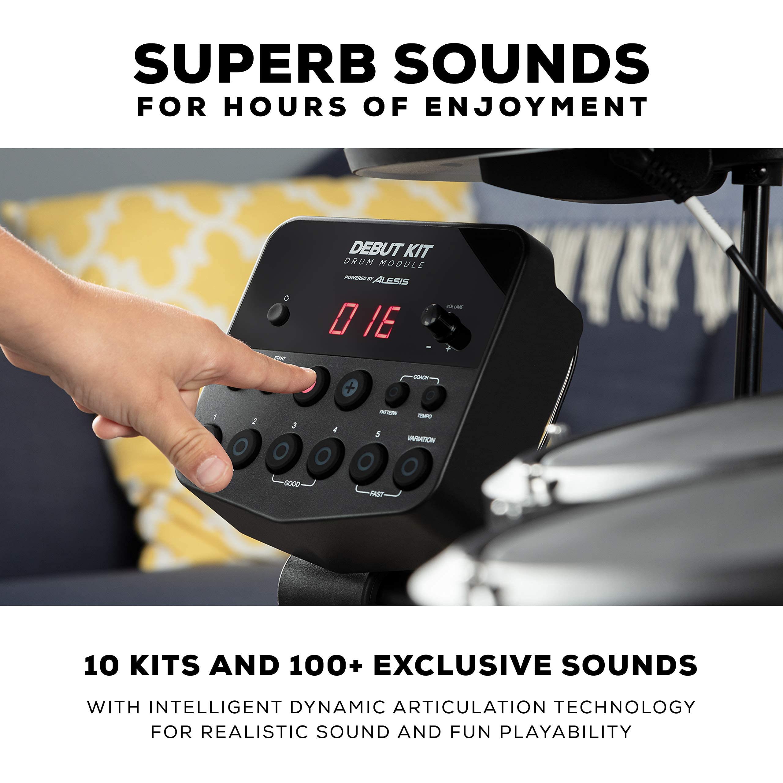 Amazon.com: Alesis Debut Kit – Kids Drum Set With 4 Mesh Electric Amazon.com: Alesis Debut Kit – Kids Drum Set With 4 Mesh Electric
