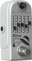 Vista 4 de AZOR - Pedal de efecto de guitarra para bajo de 5 bandas, ecualizador de pedal de efectos para bajo eléctrico, True Bypass, aleación de aluminio