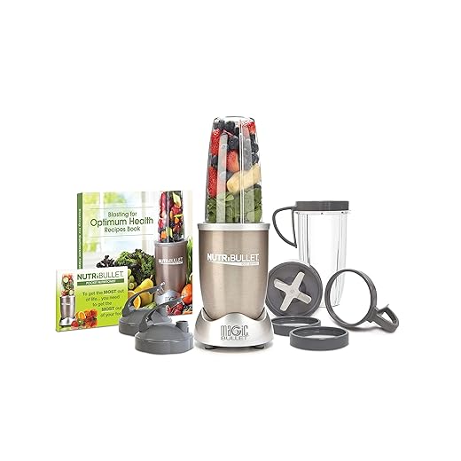 NutriBullet Pro - High-Speed Blender/Mixer System with Hardcover Recipe Book Included (900 Watts) (Renewed)