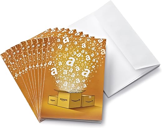 Buono Regalo Amazon.it - €50(Lotto di 10 buoni regalo + biglietti d'auguri)
