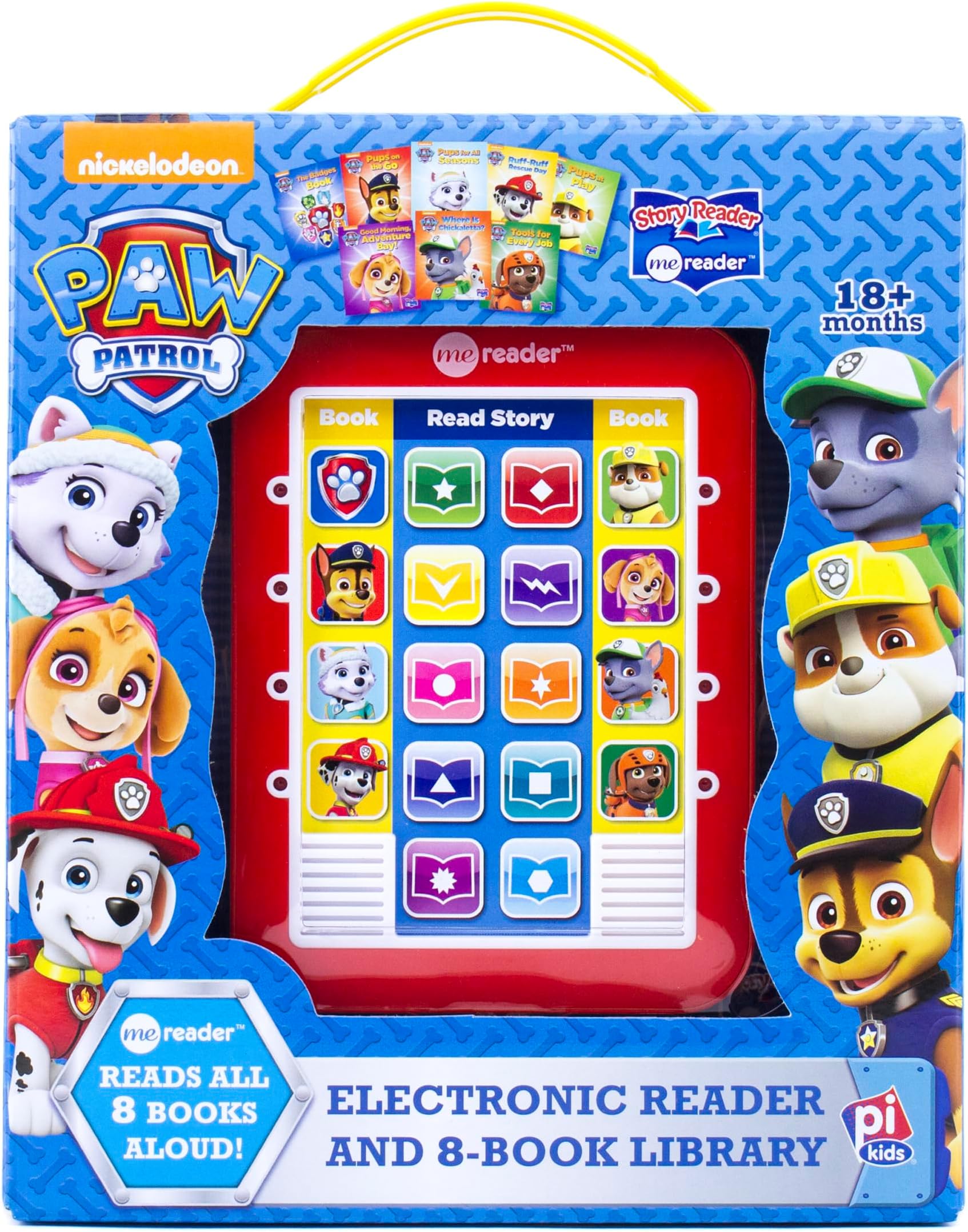 Nickelodeon Paw Patrol Chase, Skye, Marshall, and More! - Me Reader Electronic Reader and 8 Sound Book Library - PI Kids: Me Reader: Electronic Reader and 8-Book Library