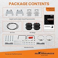 Vista 2 de maXpeedingrods Kit de bolsas de suspensión neumática trasera de 5000 libras para Chevrolet Silverado 1500 GMC Sierra 1500 2WD 4WD 2007-2018 Kit