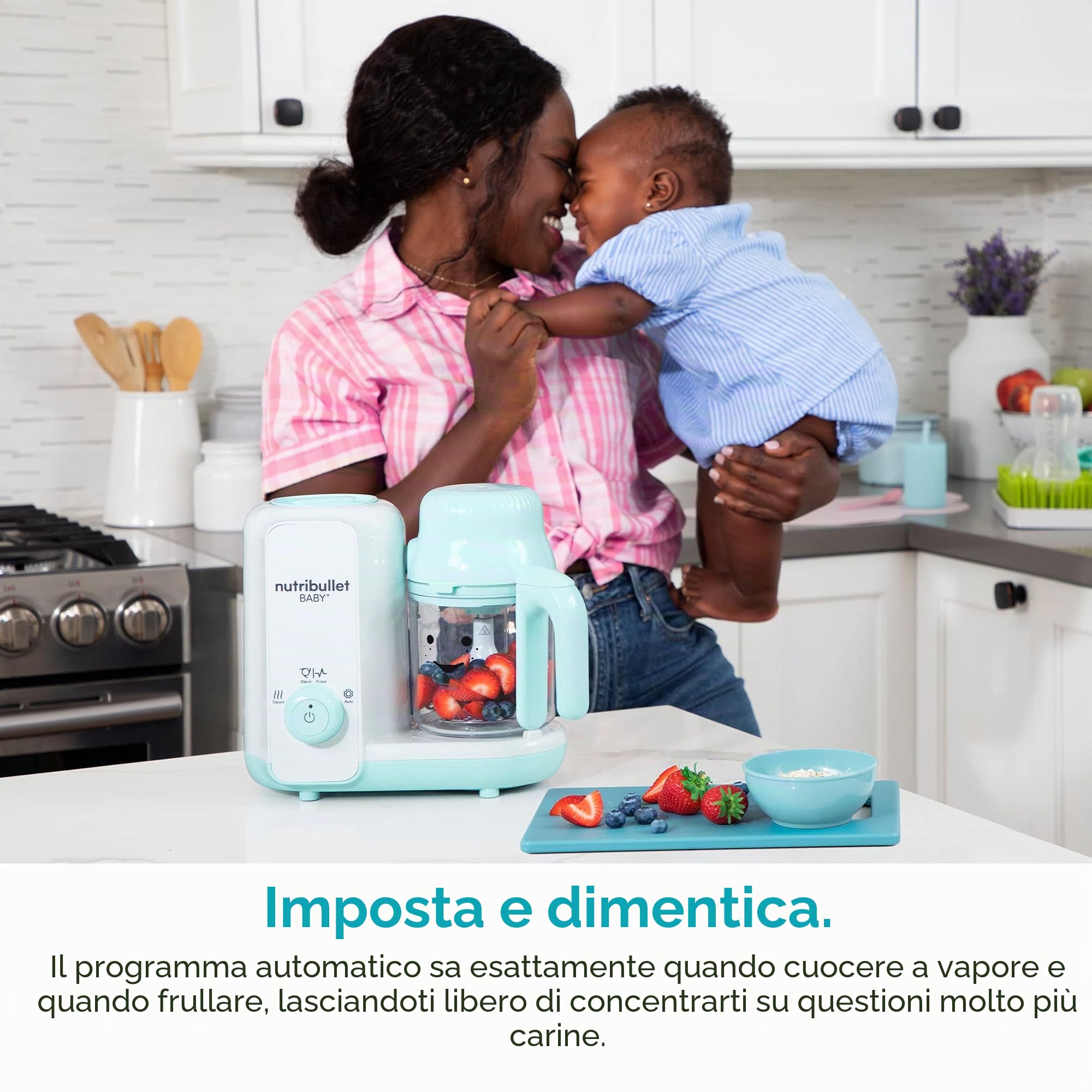 nutribullet Baby Steam + Blend, bianco/blu