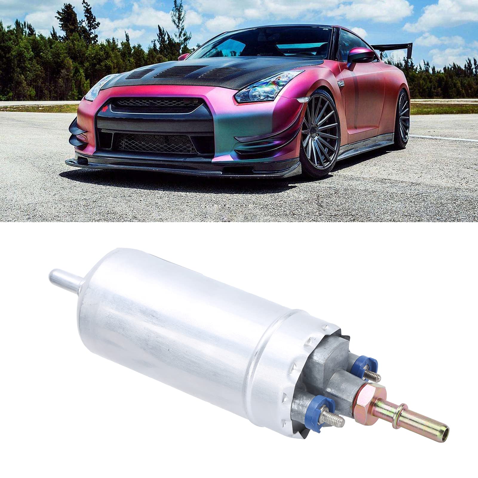 Sjlerst – Pompe à carburant externe 12V – Débit 150 L/H – Pression 5 bars – Alliage d'aluminium – Remplacement pour essence et diesel - 0580464075