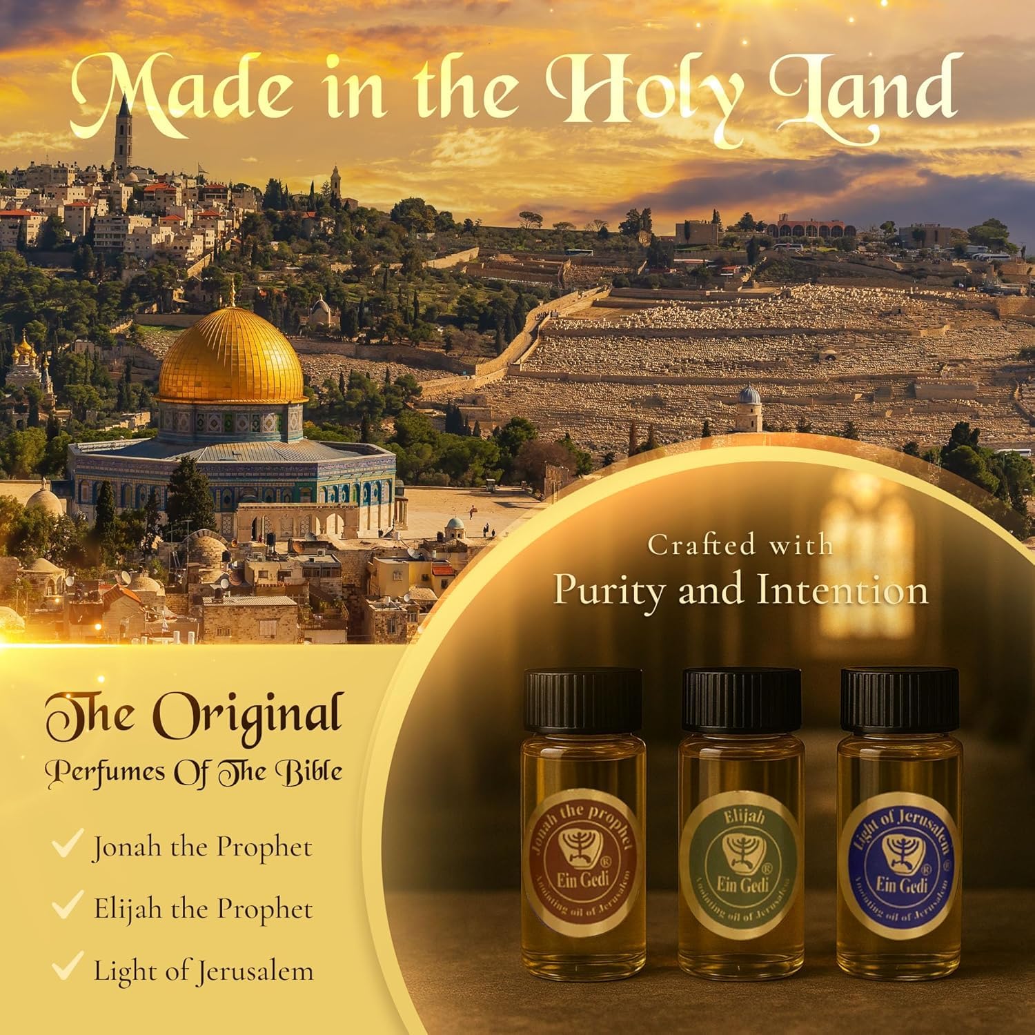 Amazon.com: Set of 3 Anointing Oils from Holyland, with Essential