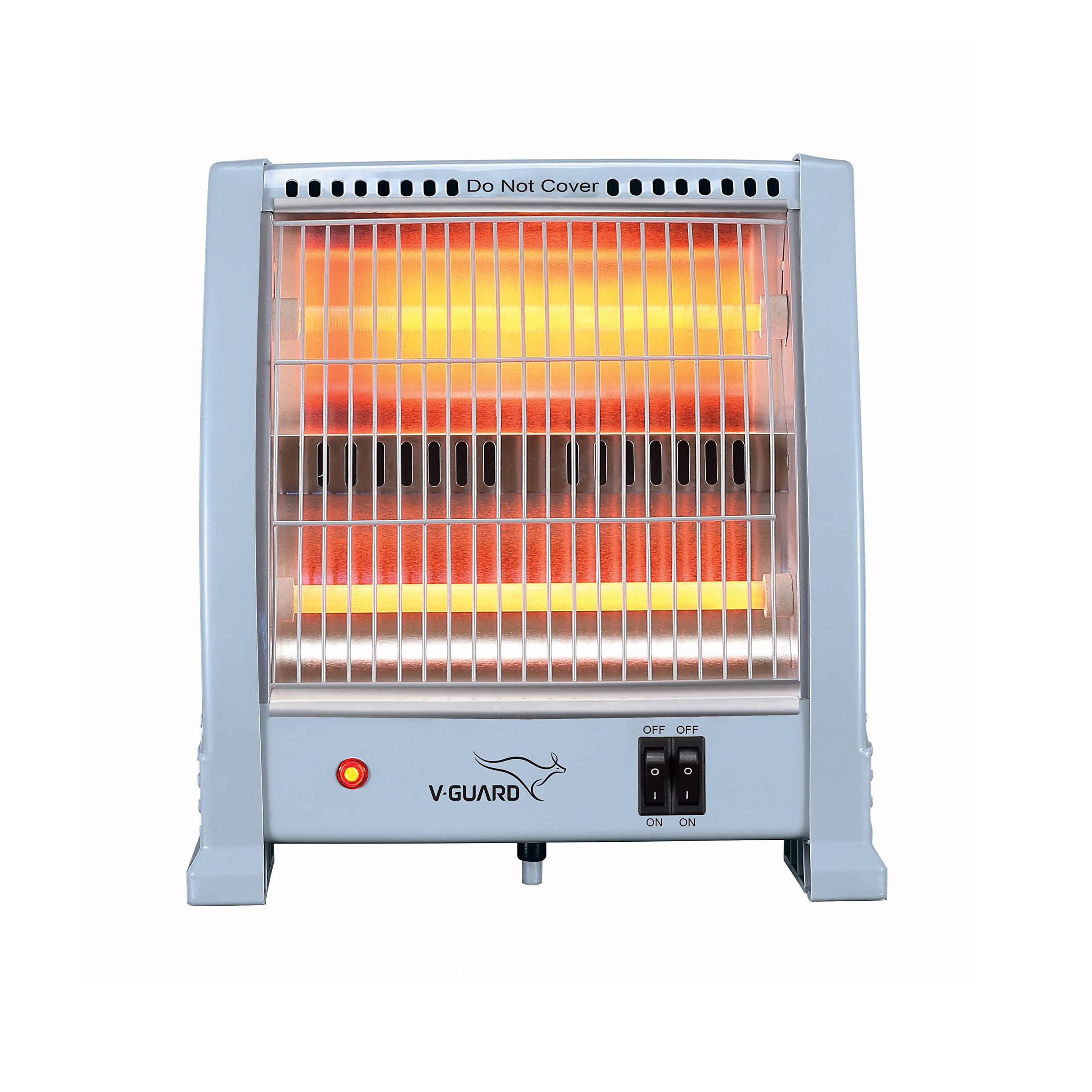 V-Guard EQT 400 watt-800 watt Quartz Room Heater | Noise-free Performance | Enables Quick Heating | 1 Year Warranty, Grey-image-8