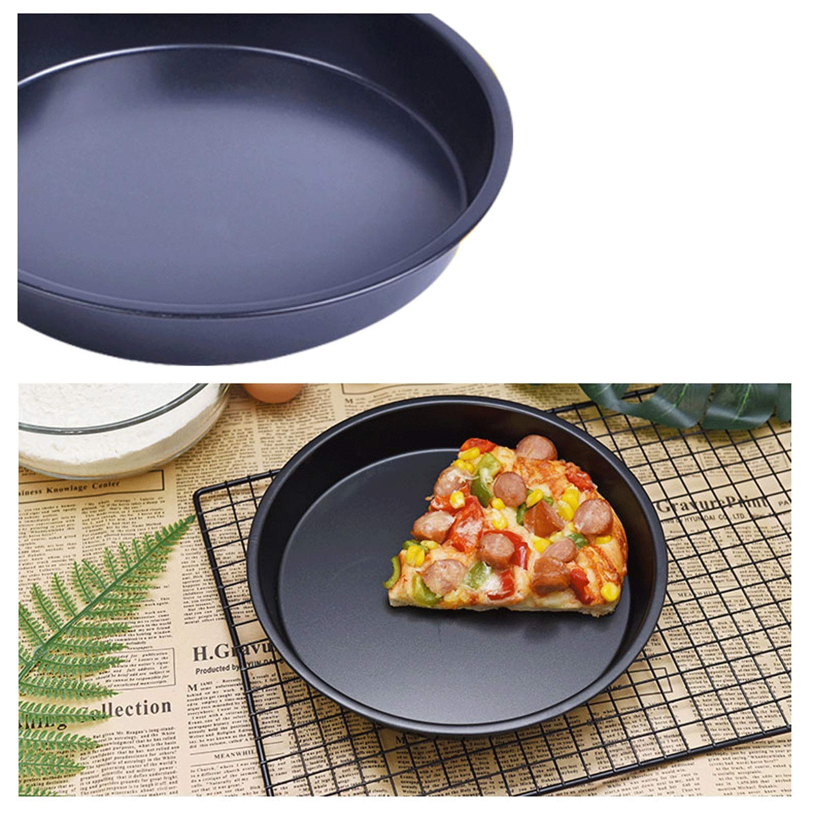 8 Stück Edelstahl Pizza-Pfannen Für Ofen – Rund, 25,4 Cm – Perfekt Für Pizza, Snacks & Mehr