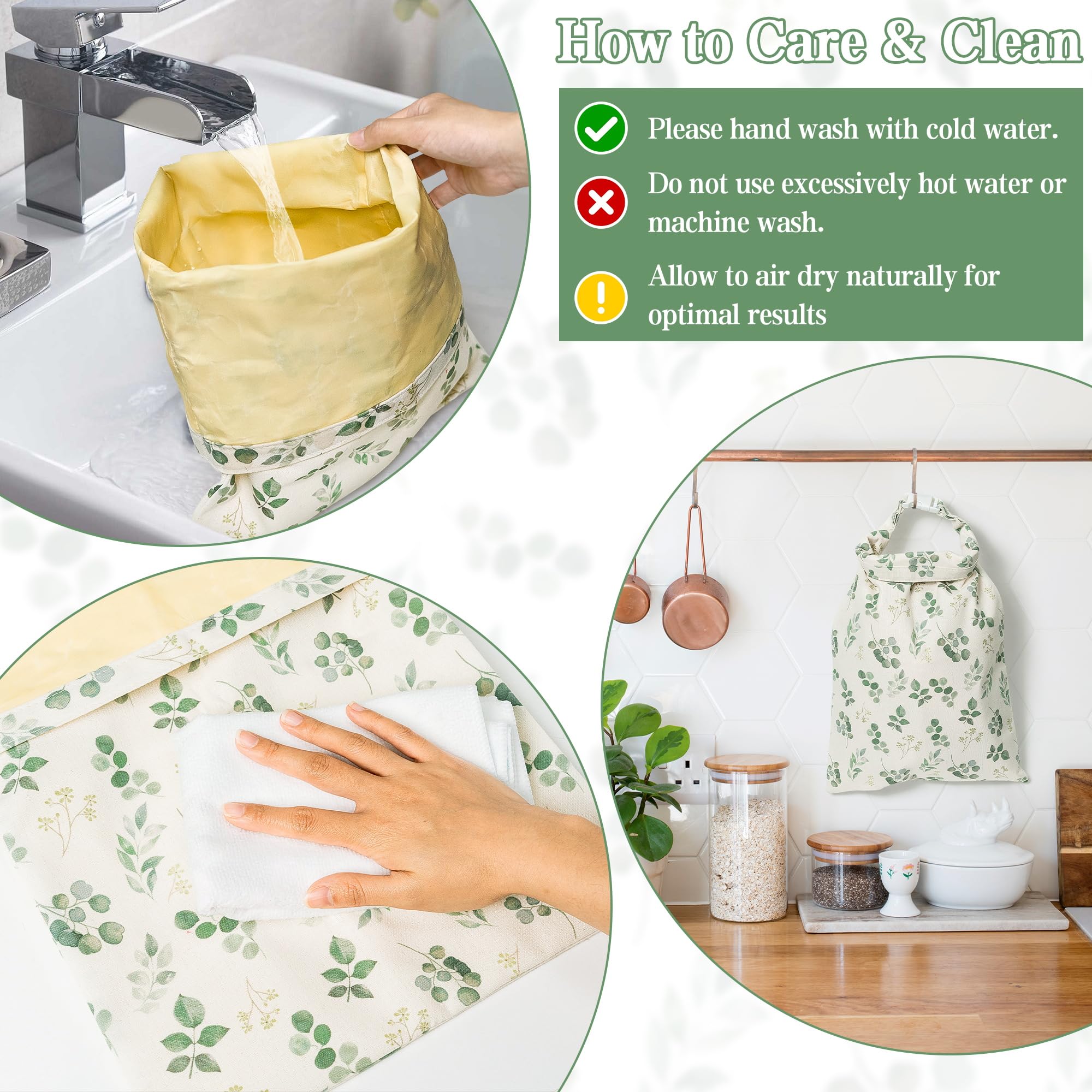 Bolsas reutilizables para pan de cera de abeja, paquete de 2 envoltorios de cera de abeja, almacenamiento casero de pan de masa madre, contenedor grande de lino y algodón 2 en 1, accesorios