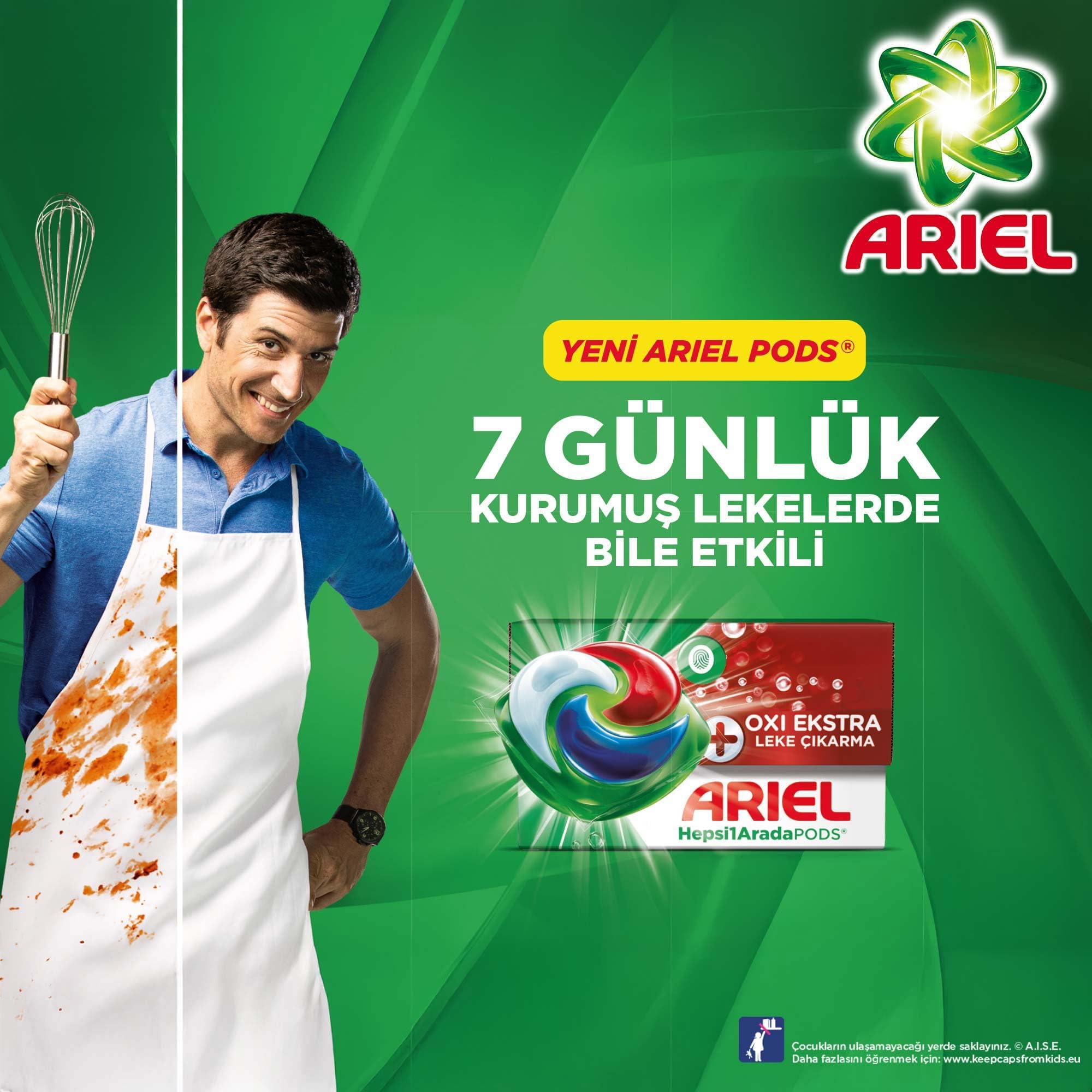 Ariel PODS Kapsül Çamaşır Deterjanı Baz 12'li 4lü paket