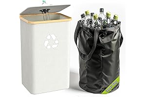 Smart 13-Gallon Kitchen Recycling Bin with Removable Inner Bag