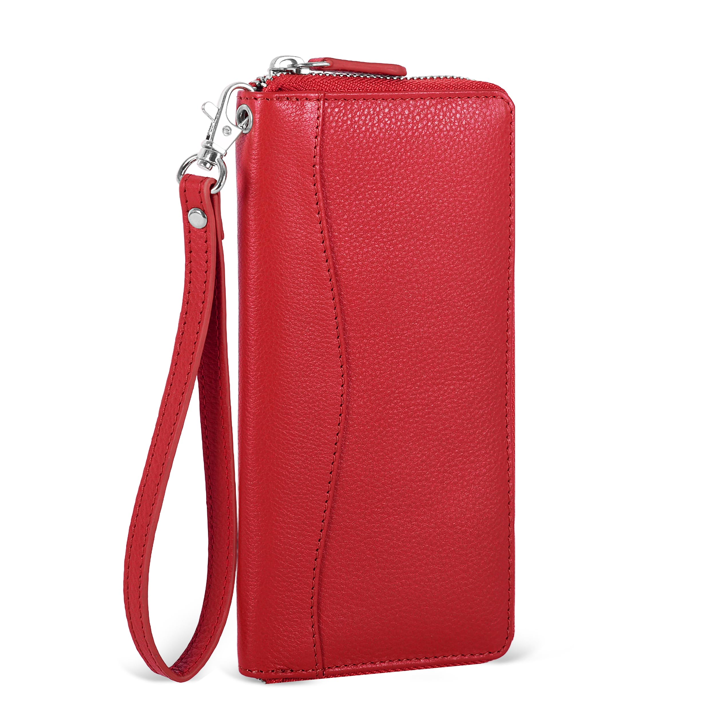 Oak Leathers Leather Wallet/Clutch/Purse for Women - RFID Womens Wallet Clutch with 8 Credit Card Holder, Coin Pocket, Gift for Women’s