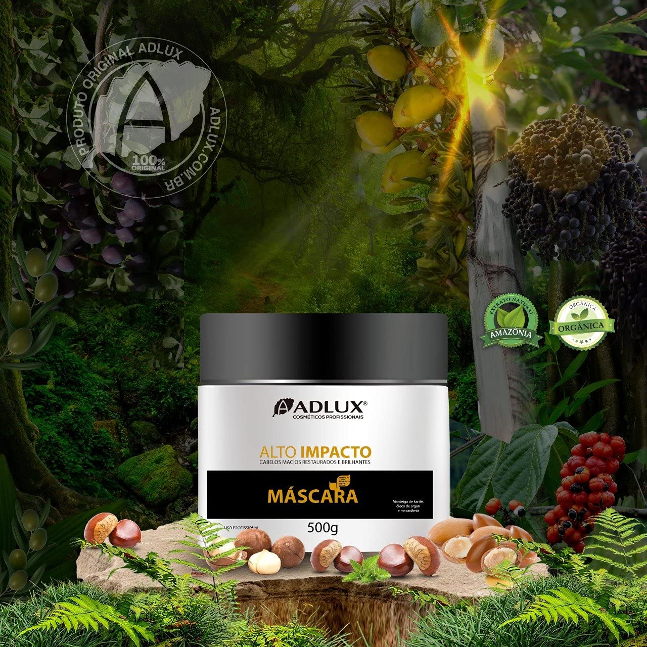 Kit Alto Impacto Reconstrutor Shampoo e Máscara Adlux | Amazon.com.br