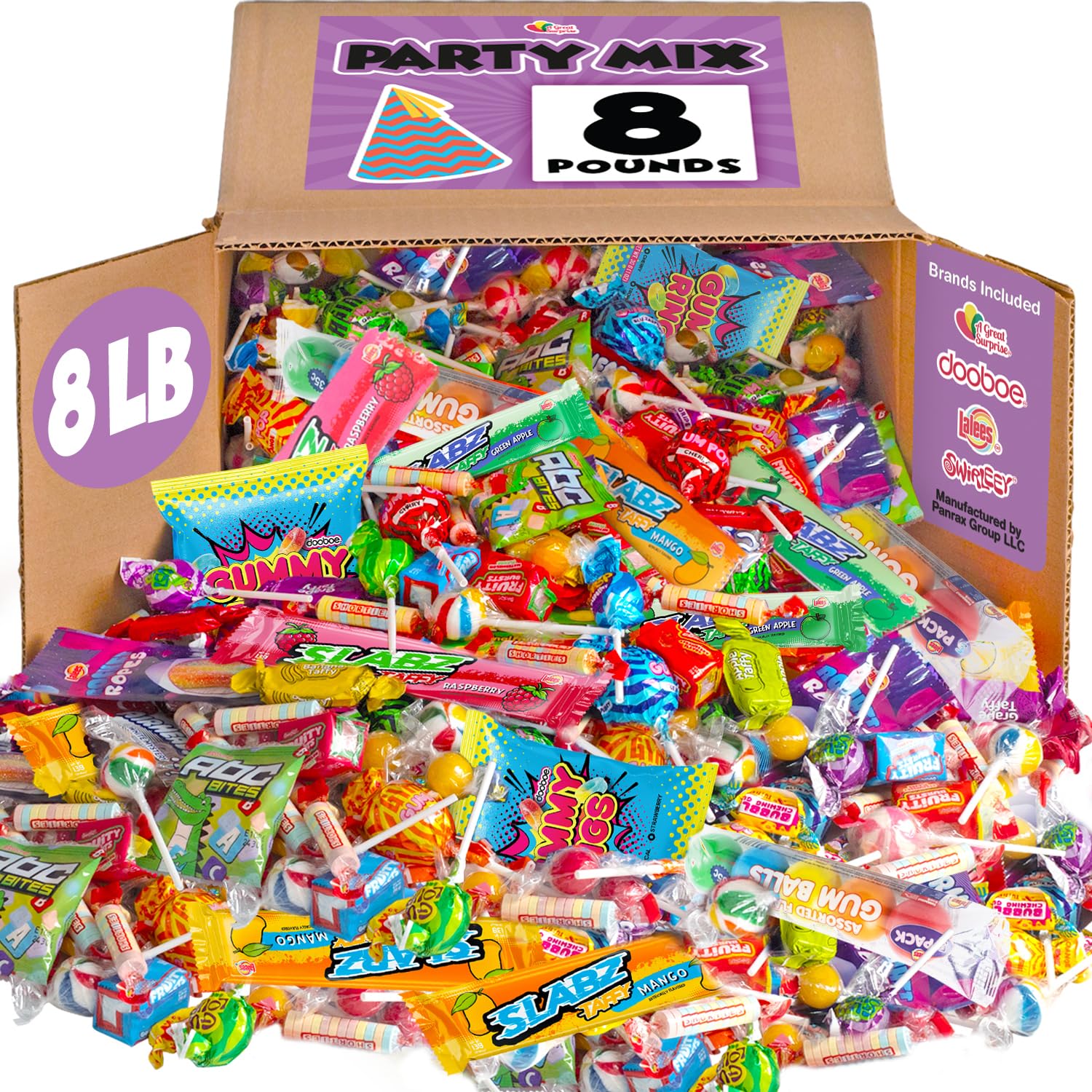 Christmas Candy Bulk - 8 Pound Bundle - Big Bulk Candies for Pinatas, Gifting, Birthdays, Offices, Gift