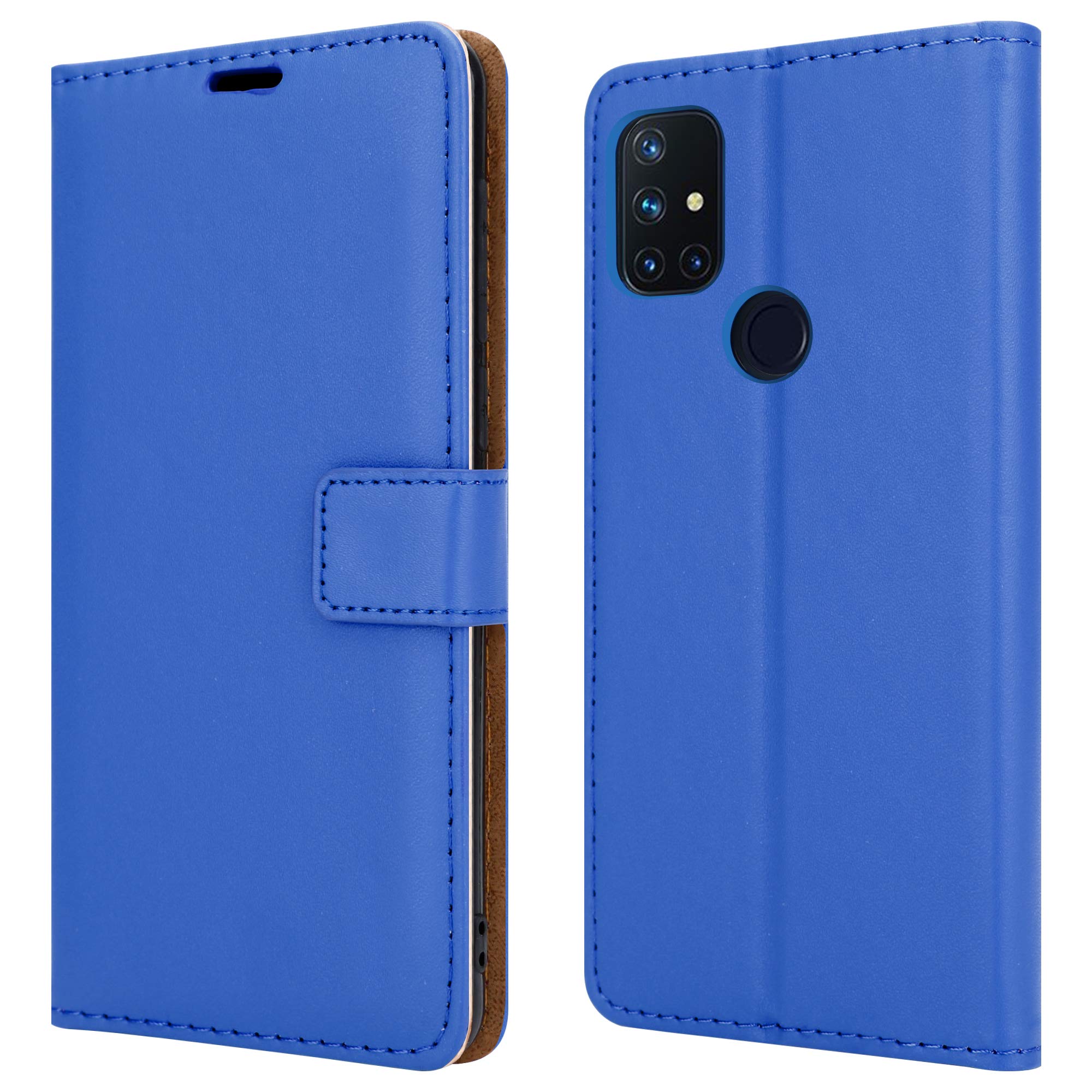 Custodia a portafoglio per OnePlus Nord N10 5G, in pelle di