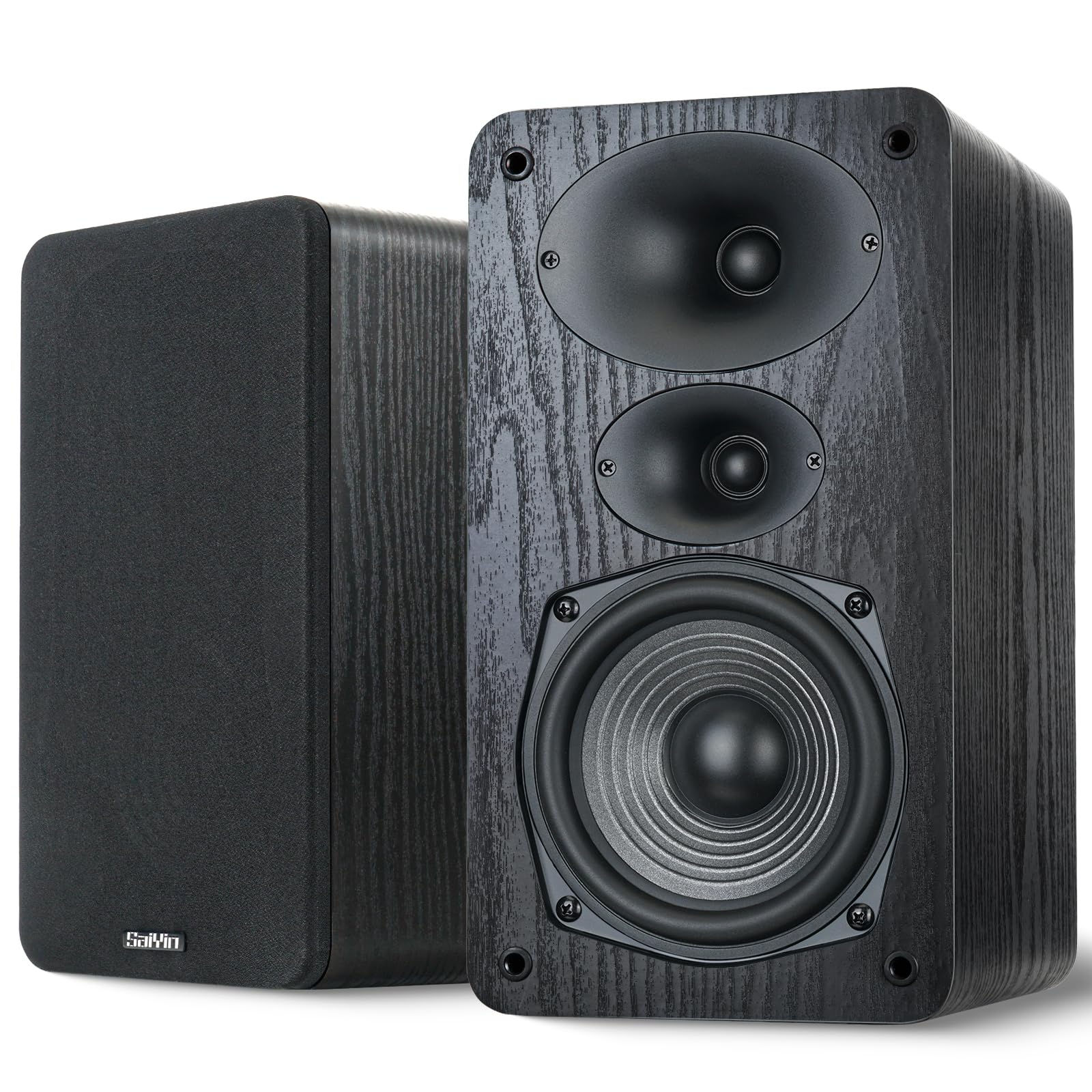 Saiyin 3-Way Passive Bookshelf Speakers