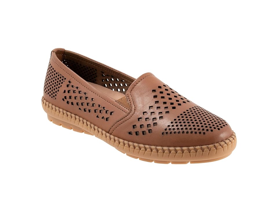 Trotters Royal (Luggage) Women's Flat Shoes INTERNATIONAL SHIPPING